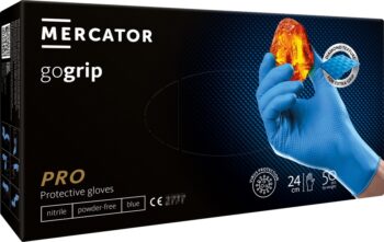 Nitrilhandschoenen GoGrip blauw maat XL, 50 stuks