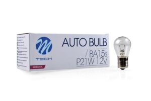 Kogellamp BA15s P21W S25 21W 12V transparant