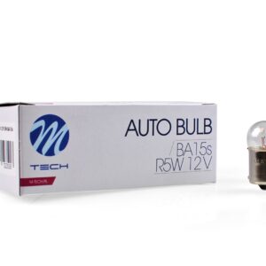 M-TECH lamp BA15s R5W G18 5W 12V transparant