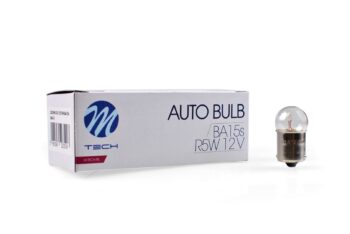 Kogellamp BA15s R5W G18 5W 12V transparant