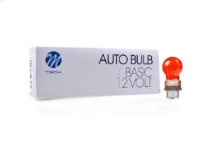 M-TECH lamp PY27W 3156 W2,5x16d 27W 12V amberkleurig