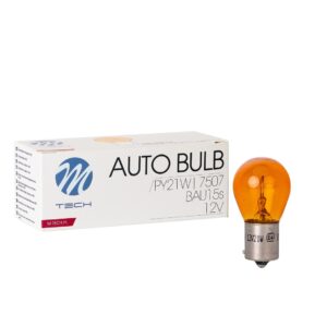 M-TECH lamp BAU15s PY21W 21W 12V amberkleurig