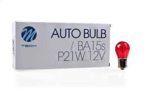Kogellamp BA15s P21W S25 21W 12V ROOD