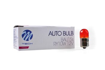 Kogellamp RY10W BAU15S 10W 12V amberkleurig