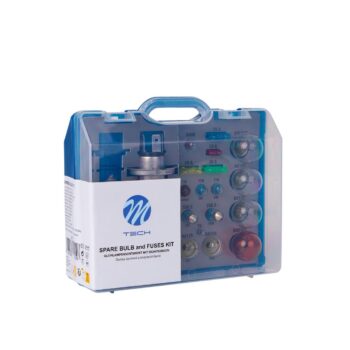 Reservelampenset 19 stuks – 2x H4 12V