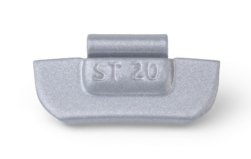 PRO Steel Clip-on Weight for Steel Rims 20 g, grey, pack of 100 pcs