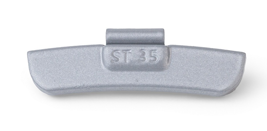PRO Steel Clip-on Weight for Steel Rims 35 g, grey, pack of 50 pcs.