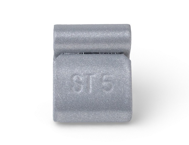 PRO Steel Clip-on Weight for Steel Rims 5 g, grey, pack of 100 pcs