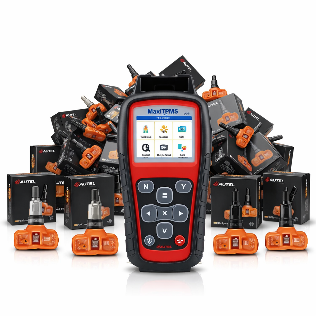 Autel MaxiTPMS TS508 tool met 50 Autel MX sensoren (433MHz)– Professionele TPMS set