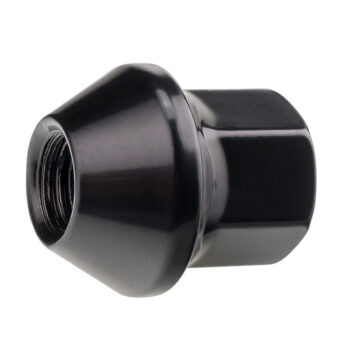 Zwarte wielmoeren voor originele lichtmetalen Ford-velgen, M12x1.5, eendelig, Sleutel 19 mm
