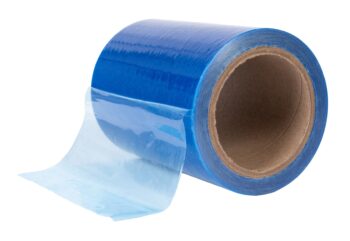 Blue self-adhesive protective film 150mm x 100mb