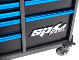 411 DELIGE TOOLKIT IN TECHSERIES GEREEDSCHAPSWAGEN DIAMOND BLACK/ BLAUW MET 13 LADEN
