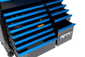 CUSTOM SUMO GEREEDSCHAPWAGEN MET TOPKIST ZWART/BLAUW 19 LADEN