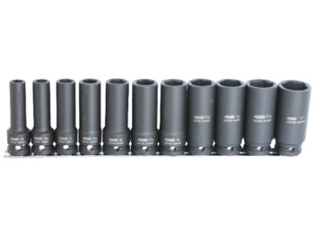 SLAGMOERDOPPENSET OP RAIL 1/2” 6-KANT 11 DELIG LANG