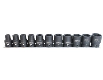 SLAGMOERDOPPENSET OP RAIL 1/2” 6-KANT 11 DELIG SAE