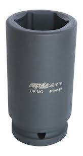 SOCKET IMPACT DEEP 3/4"DR 6PT METRIC 22MM