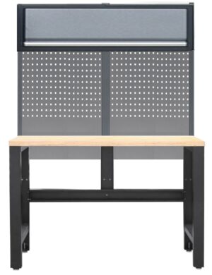 WERKBANK SP WORKSHOP SERIES HOUTEN WERKBLAD + ACHTERWAND & BOVENKAST