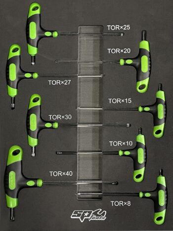 T-GREEP TORX IN FOAM INLAY 8 DELIG