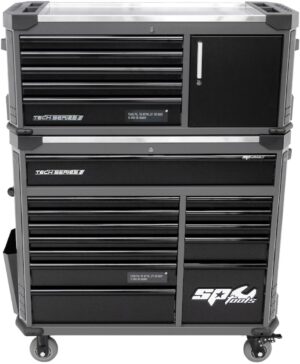 TECH SERIES GEREEDSCHAPWAGEN 18 LADEN MET TOPKIST ZWART/ ZWART