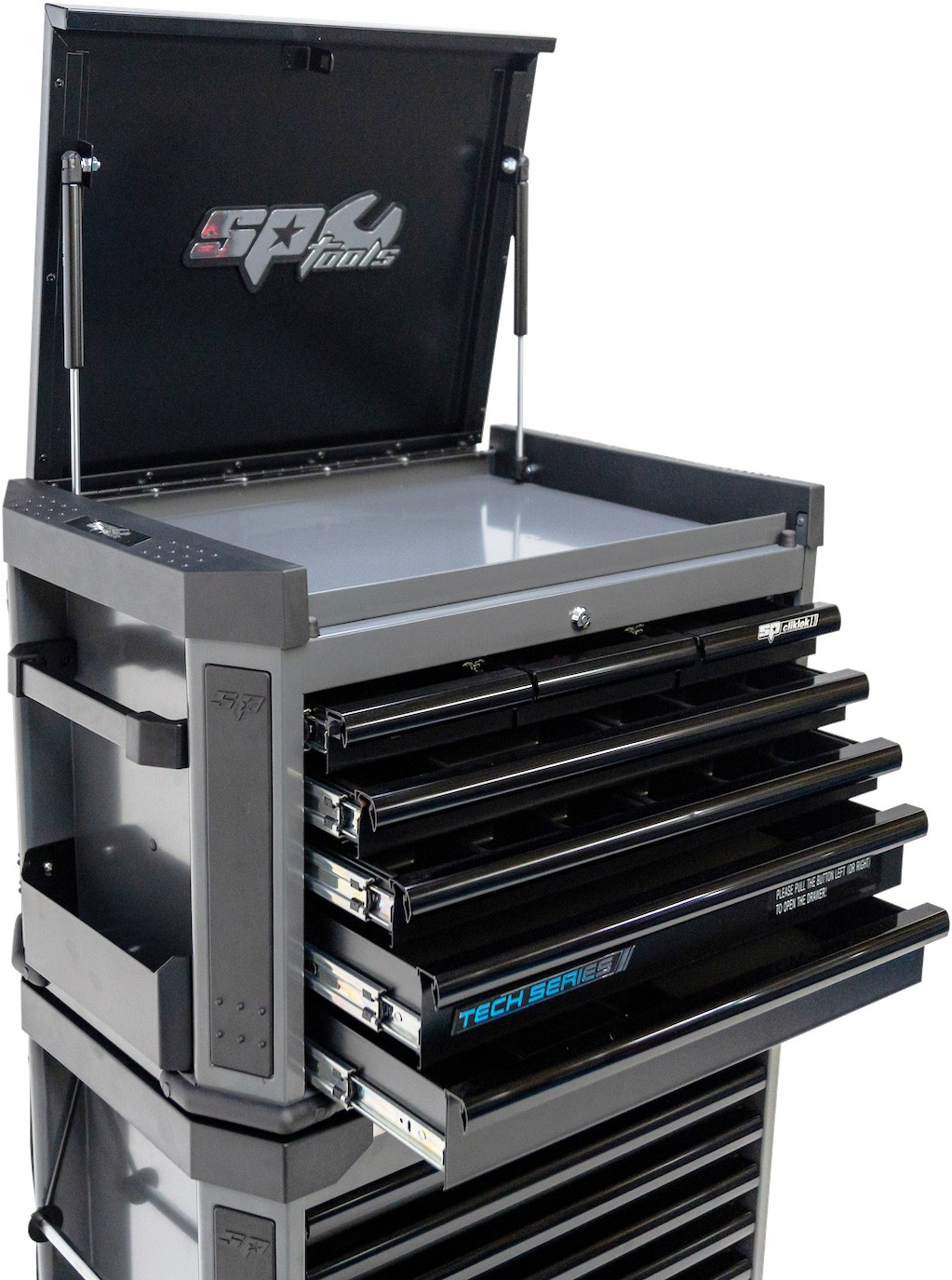 TECH SERIES GEREEDSCHAPWAGEN 16 LADEN MET TOPKIST ZWART - Afbeelding 6