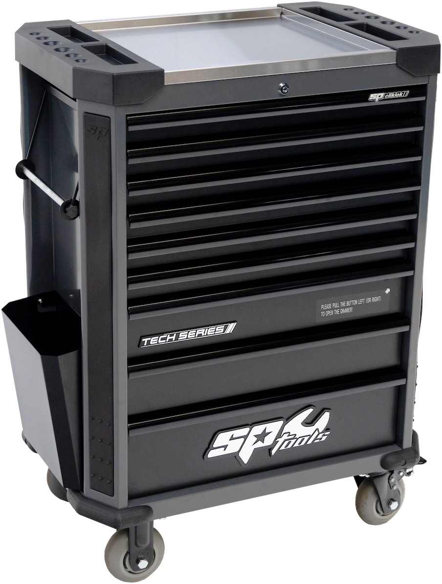 387 DELIGE TOOLKIT IN TECH SERIE GEREEDSCHAPSWAGEN MET 9 LADEN DIAMOND BLACK/ZWART - Afbeelding 2