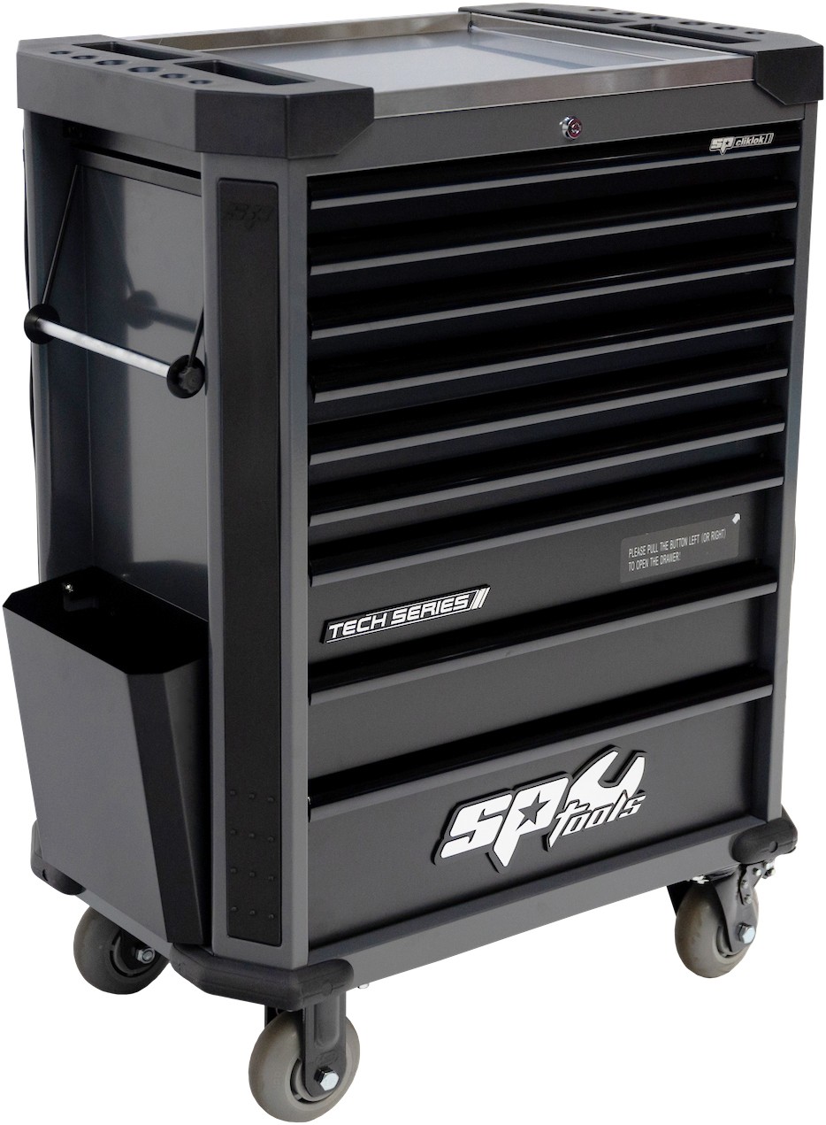 387 DELIGE TOOLKIT IN TECH SERIE GEREEDSCHAPSWAGEN MET 9 LADEN DIAMOND BLACK/ZWART - Afbeelding 3