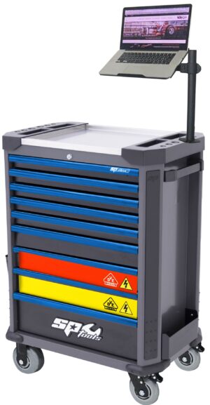 VDE TOOLKIT IN TECH SERIES GEREEDSCHAPSWAGEN 199 DELIG ZWART/ BLAUW